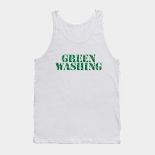 Typography Greenwashing Tank Top